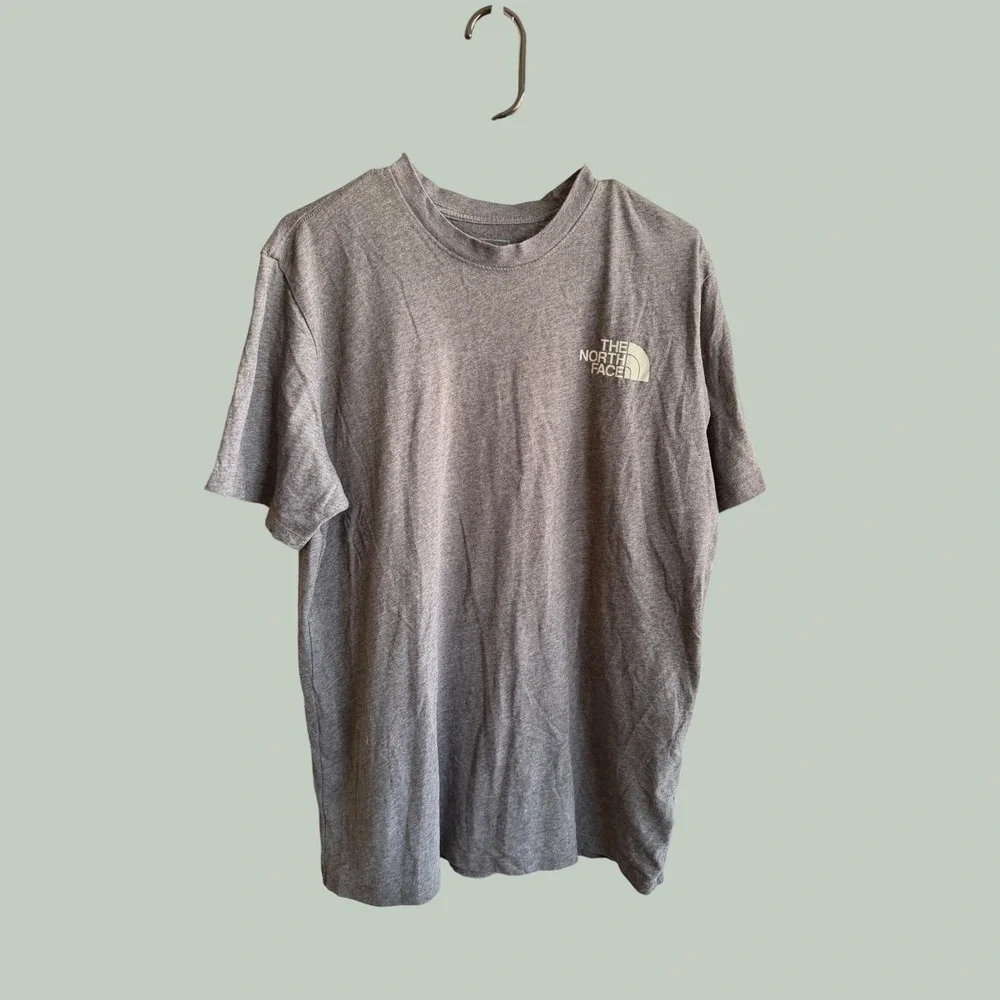 The North Face Tested & Proven Graphic T-Shirt Gray Mens Large TNF Short Sleeve